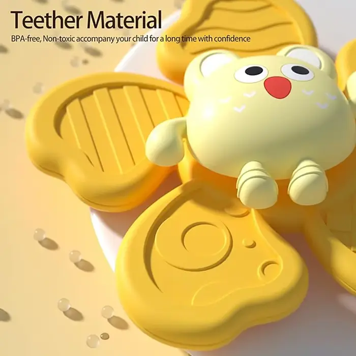 Jouets de bain éducatifs pour enfants, ventouse amusante, spinner, hochets de dessin animé, cadeaux d'anniversaire et de noël, jouets de bricolage mécanique, multicolores pour le développement de l'enfant