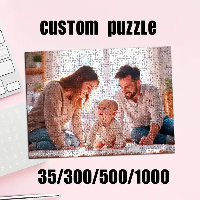 35/300/500/1000 pièces Puzzle personnalisé avec photo