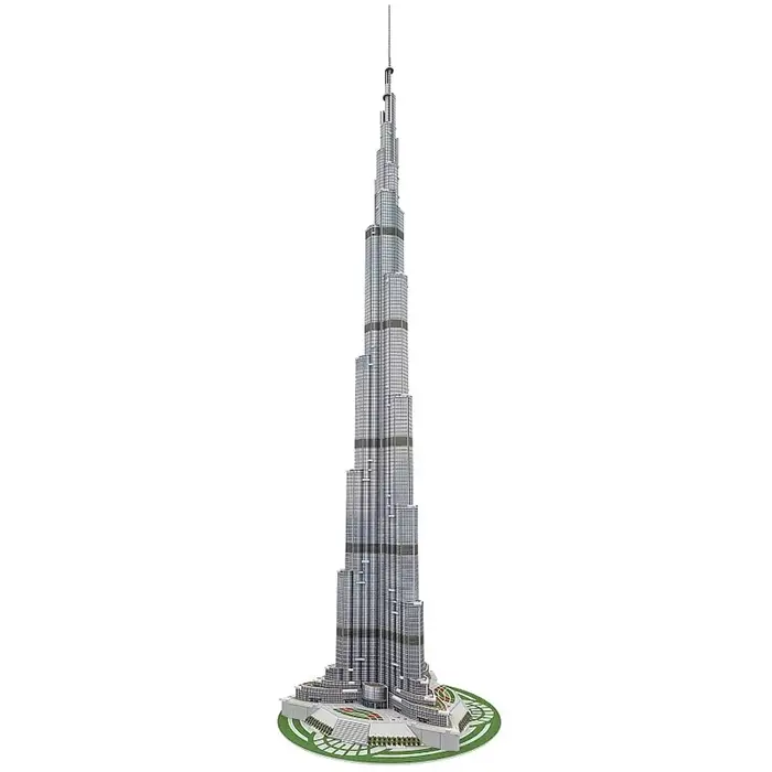 Burj Khalifa Tower 3D EPS papier Puzzle modèle de construction jouet les Émirats arabes unis célèbre