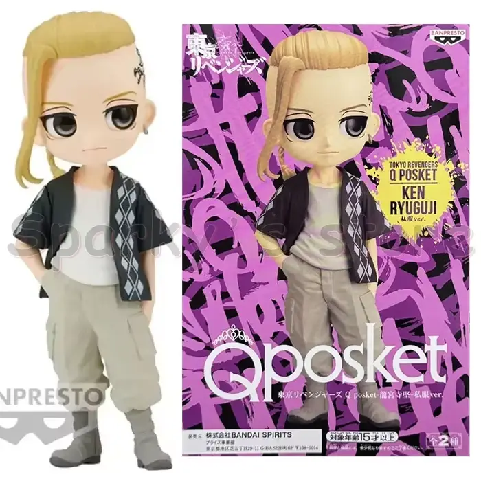 Bandai-Q Posket TakRevengers Anime Figure Jouets pour Enfants, IZANA, KUROKAWA, Sano Manjiro Action,