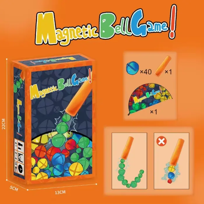 Jeu interactif familial avec baguette magnétique et cloches colorées, Puzzle Parent-enfant, jeux de 
