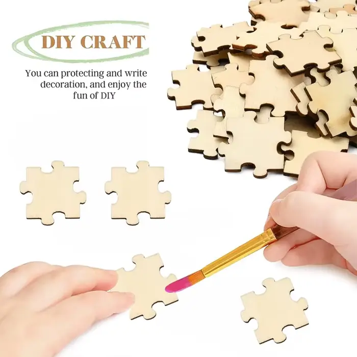 Puzzle en bois inachevé 2/3/4cm