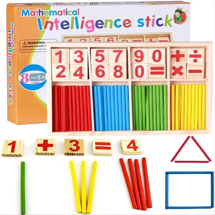 Jeu de Maths Canada Montessori en Bois pour Enfant