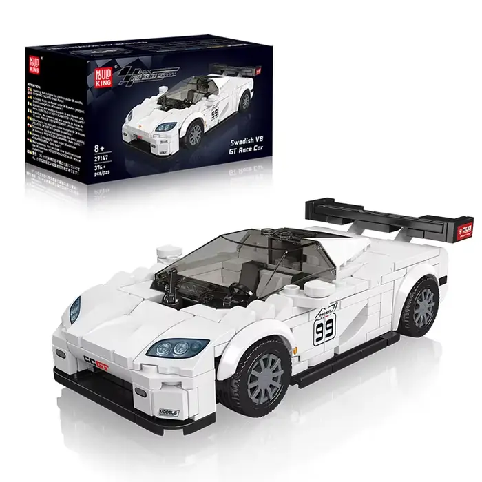 MOULD KING Modèle de Supercar en Blocs de Construction MOC Voiture de Course Rétro Muscle Car Jouet 