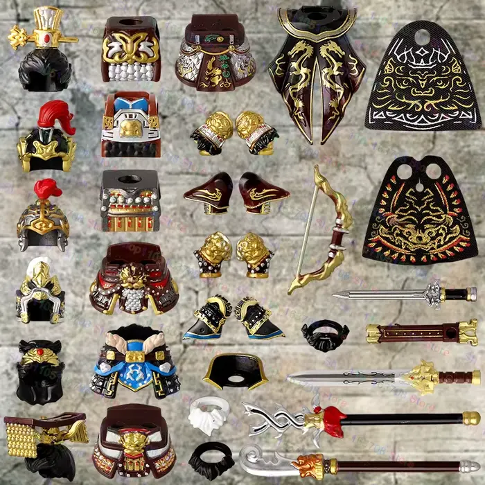 Chaud trois royaumes soldats anciens héros Cao Cao Sun Quan Huang Zhong Mini poupée figurines blocs de construction briques jouet