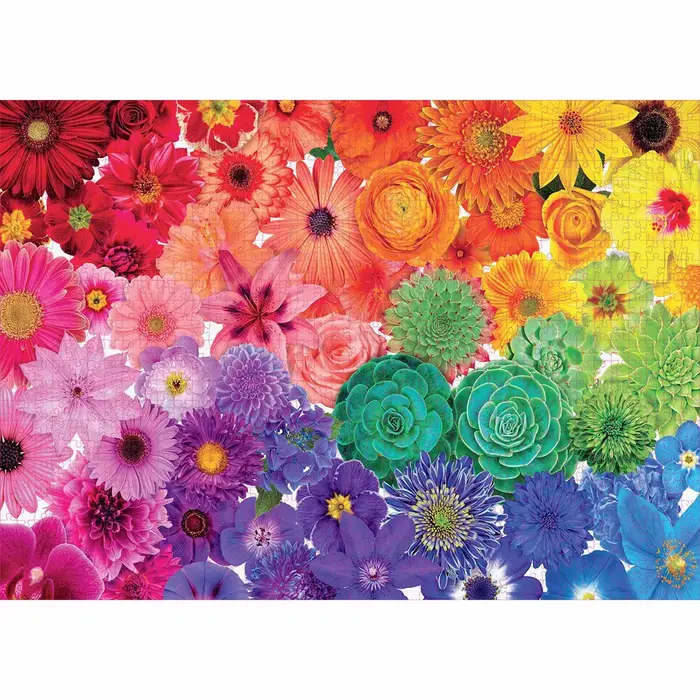 Puzzle de 1000 pièces avec fleurs en pleine floraison