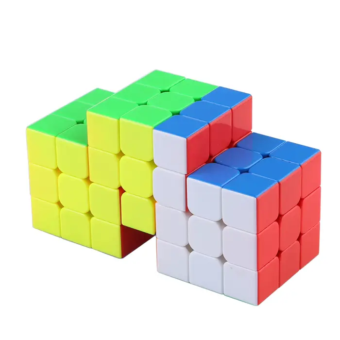 Triple 6x6 Cube magique joint Double 3x3 jeu de Puzzle jouets enfants adultes cadeau d'anniversaire sans colle