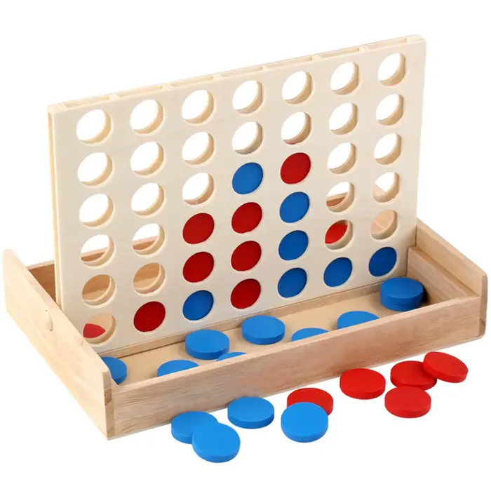 Jeu de société pliable 4 en ligne, jeu d'échecs de fête classique, jouet familial éducatif pour enfa