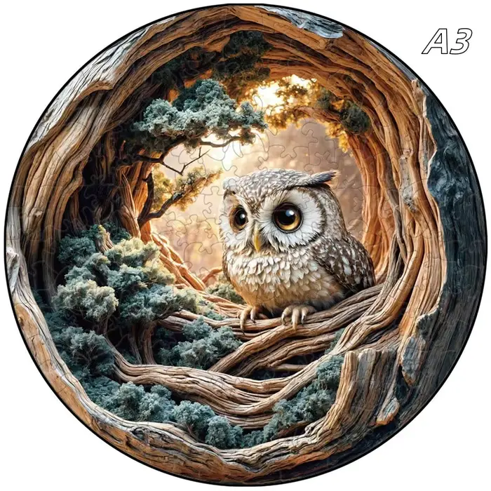 Jeu de puzzle interactif en bois d'animal jurassique de grotte 3D - Jouet éducatif pour enfants et a