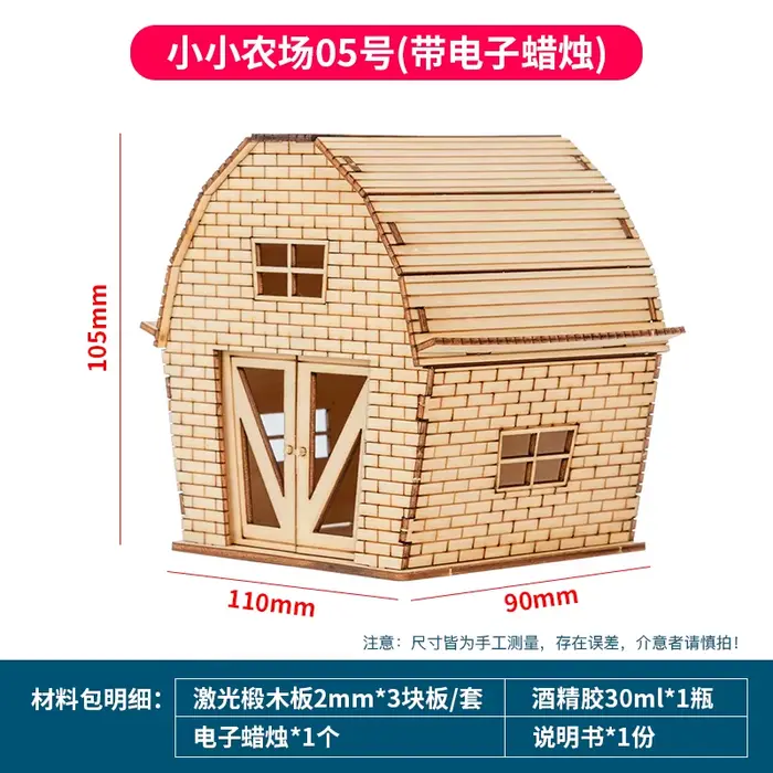 Kit de construction de maison miniature en bois à l'échelle 1:25, modèle de cabane, diorama architec