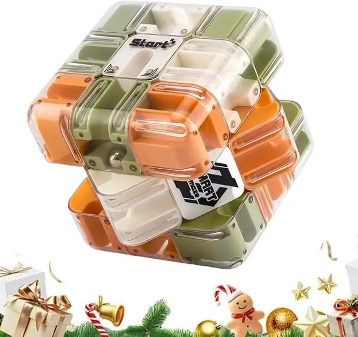 Grand Cube de puzzle labyrinthe 3D – Jouet de jeu de labyrinthe casse-tête, boule et Cube de puzzle 