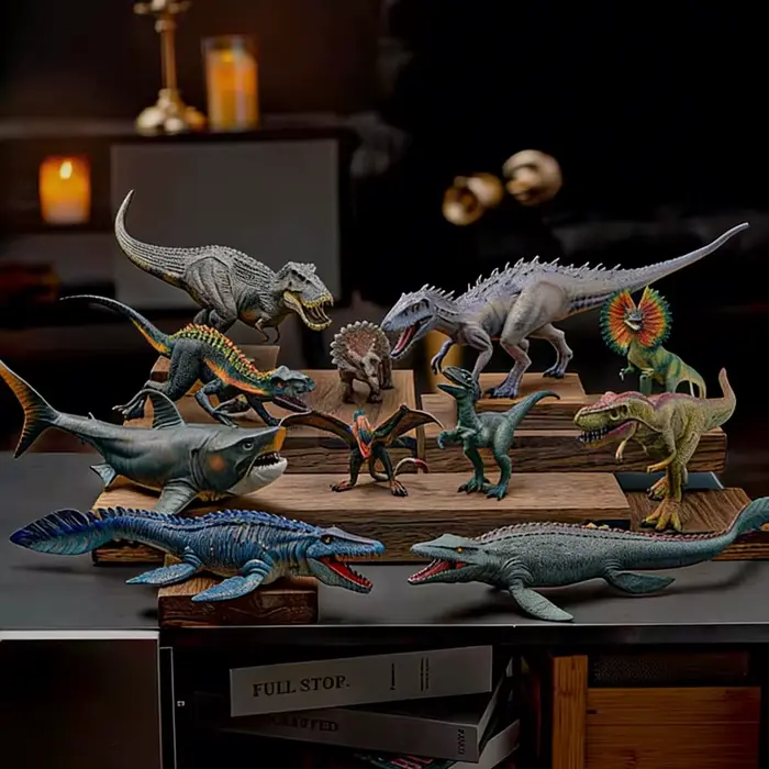 Figurine de dinosaure d'apparence réaliste pour collection et décoration maison occaions spéciales cadeau anniversaire noel halloween