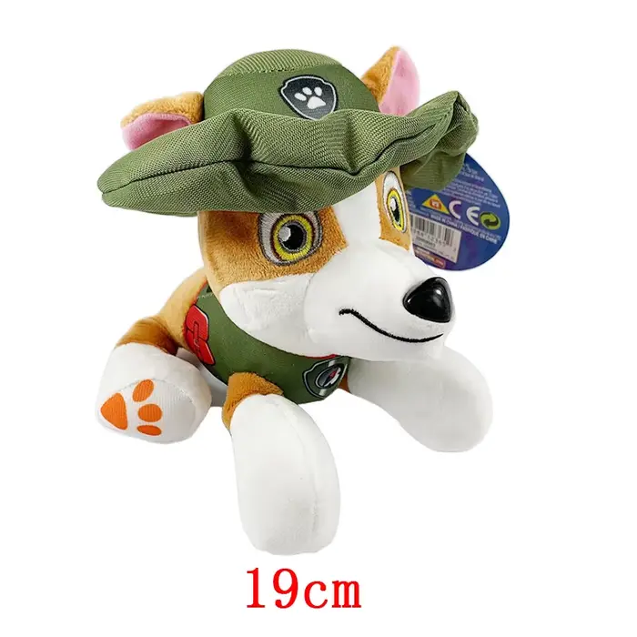 19 cm dessin animé chien patte en peluche poupée Chase Rock Animal chien dessin animé modèle figurin