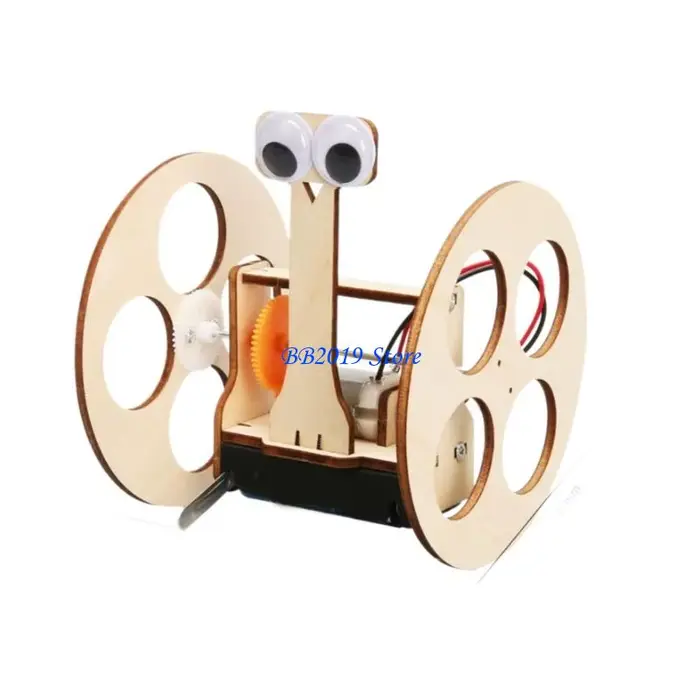 Jouet Robot en Bois Éducatif pour Enfants 0-3 Ans Kit Scientifique Modulaire Motricité Fine Coordination Œil-MAIN Activités Familiales Occasions Spéciales