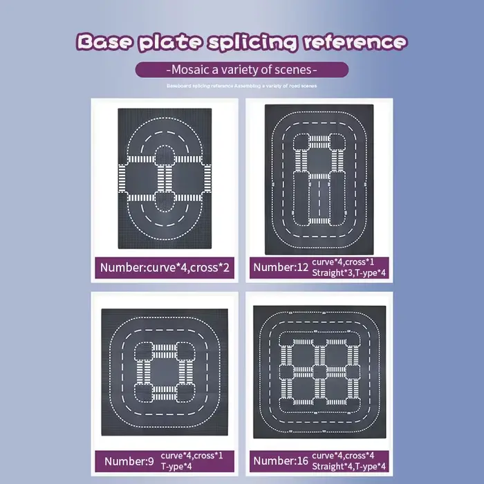 Plaque de base classique pour blocs de construction