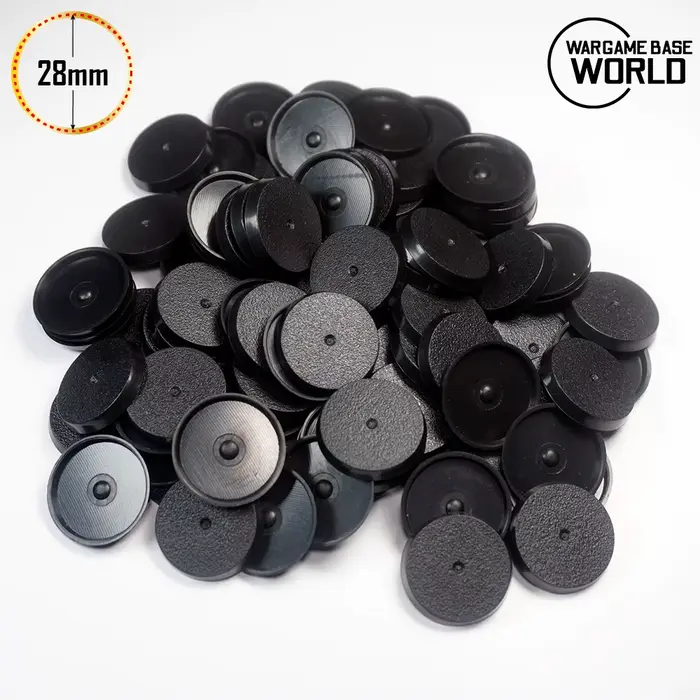 Bases rondes de 28 mm pour miniatures de jeu et jeux de table