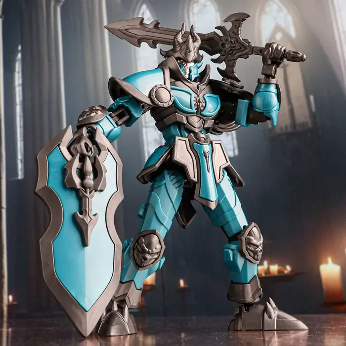 Poupée Articulée Mobile Roi Arthur Lich Chevalier Robot Assemblage Jouet Modèle Garçon Cadeau Occasions Spéciales