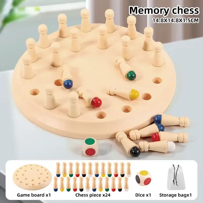 Jeu d'échecs mémoire, jouet éducatif précoce pour enfants, jeu de société de bureau parent-enfant po