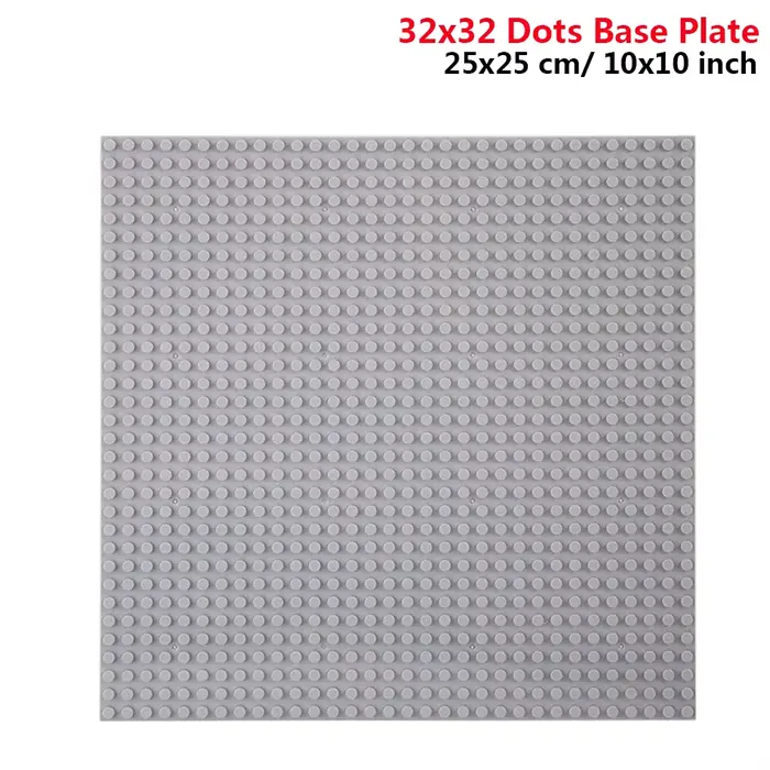 Blocs de construction classiques 32x32 32x16 points, plaque de Base MOC, briques de petite taille, p