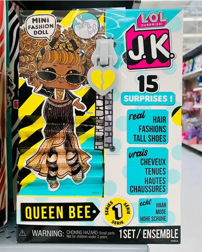 LOL – poupée Surprise JK, ensemble de fermeture éclair, talons hauts, cadeau pour fille, démontage, 