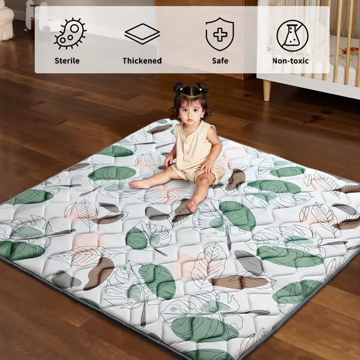 Tapis de jeu pour bébé, tapis de parc rampant, tapis de jeu en mousse épaisse et douce, tapis rampan