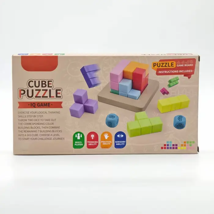 Jeu de puzzle, Soma Cube, LuBan Cube, jeu de société d'entraînement à la logique 3D