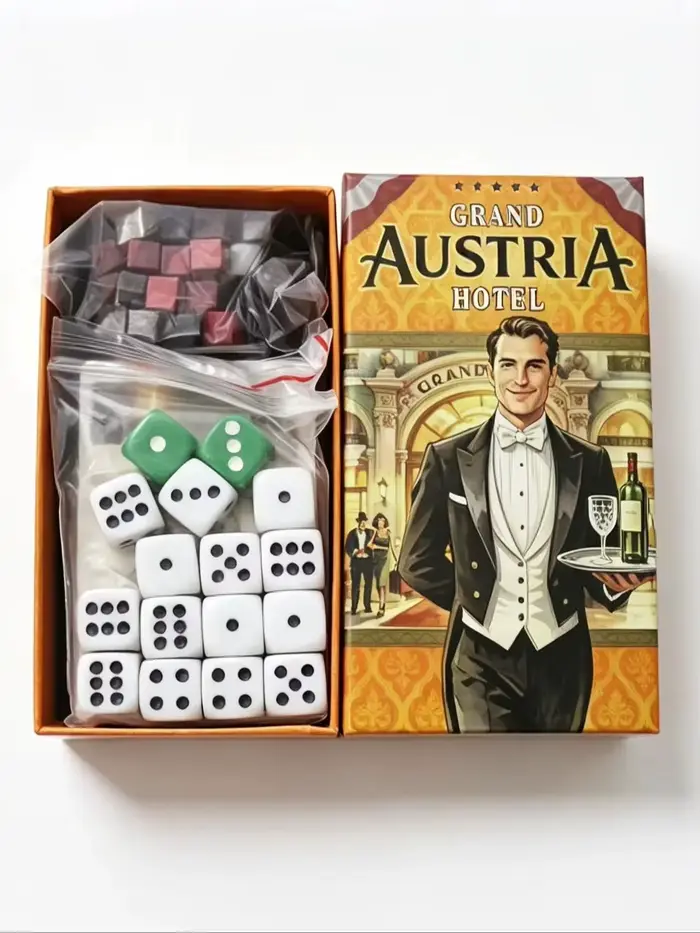 Jeu de société Grand Austria Hotel, 2-5 joueurs, jeu de table amusant pour la famille/les soirées, jeu de stratégie pour amis, version portable