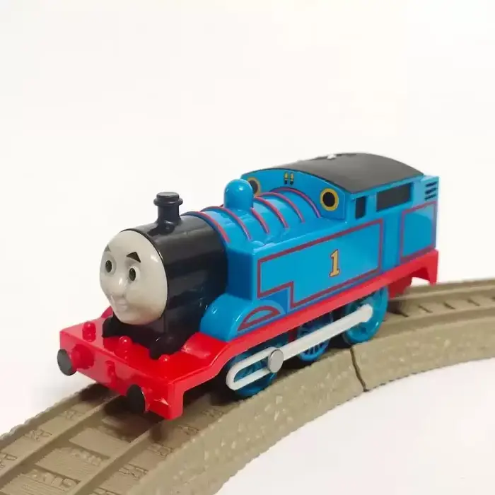 Modèle de train magnétique en alliage authentique Thomas et ses amis, Thomas le wagon bleu n° 1 joue