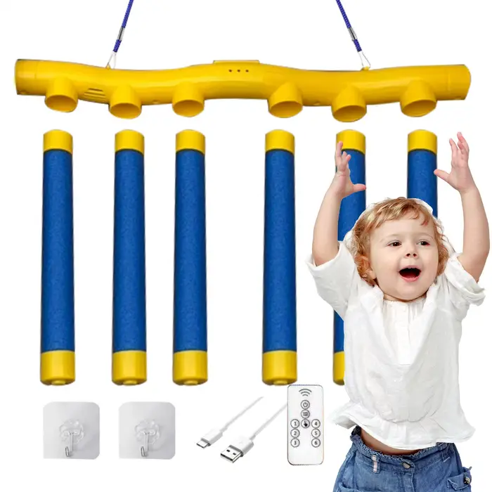 Jeu de bâtons de chute bleu pour enfants coordination oeil-main réactivité cadeau fête anniversaire noel partage amusement familial
