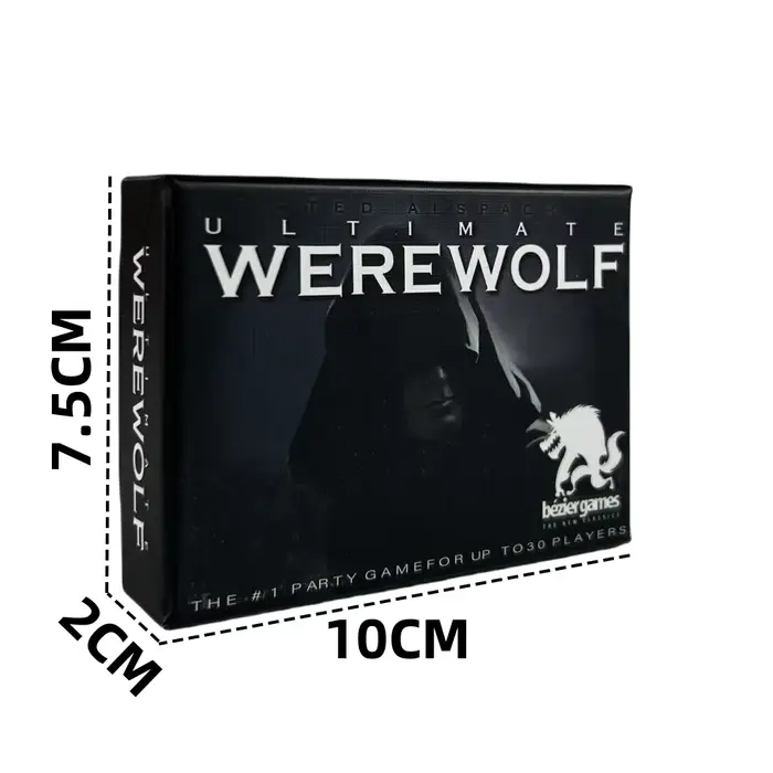 Jeu de cartes édition révisée loup-garou ultime 34 cartes maintient les jeux jeu de fête loup-garou 
