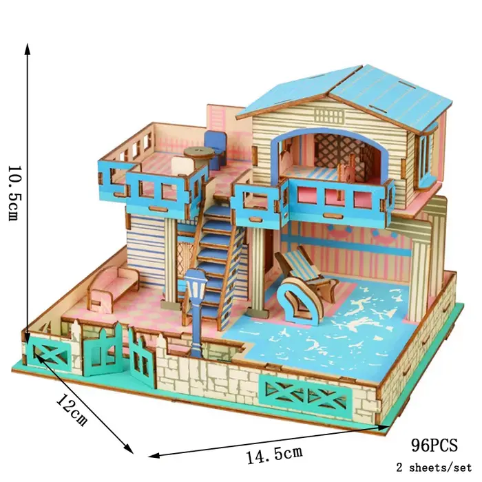 Notre Dame cathédrale en bois 3D Puzzle maison de construction bateau avion voiture Puzzle modèle éd