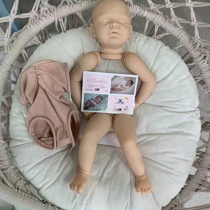 Kit de poupée Reborn de 20 pouces, bébé Sara endormi, Kit de poupée en vinyle, pièces de poupée inac
