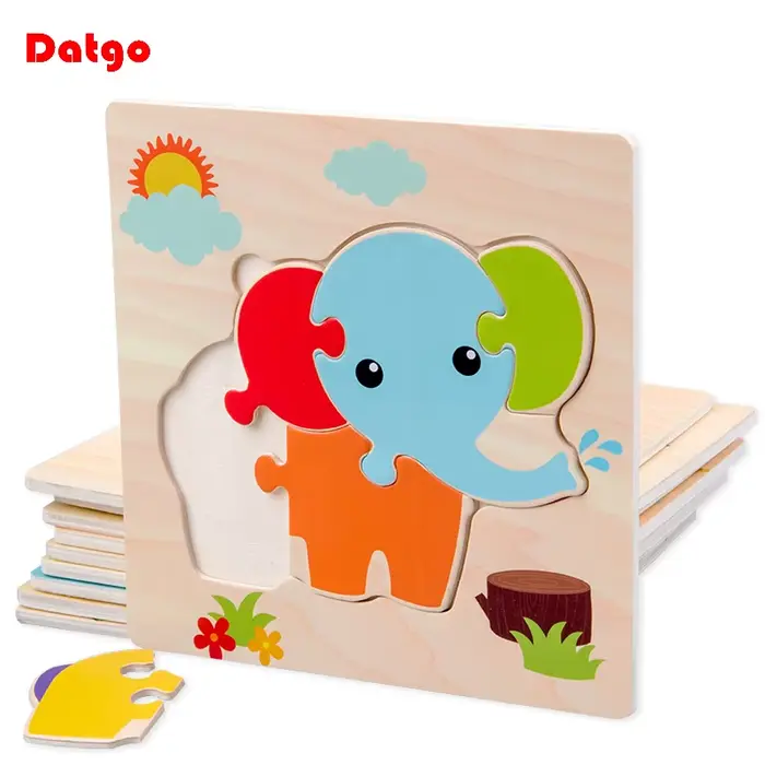 Puzzle 3D en bois pour bébé