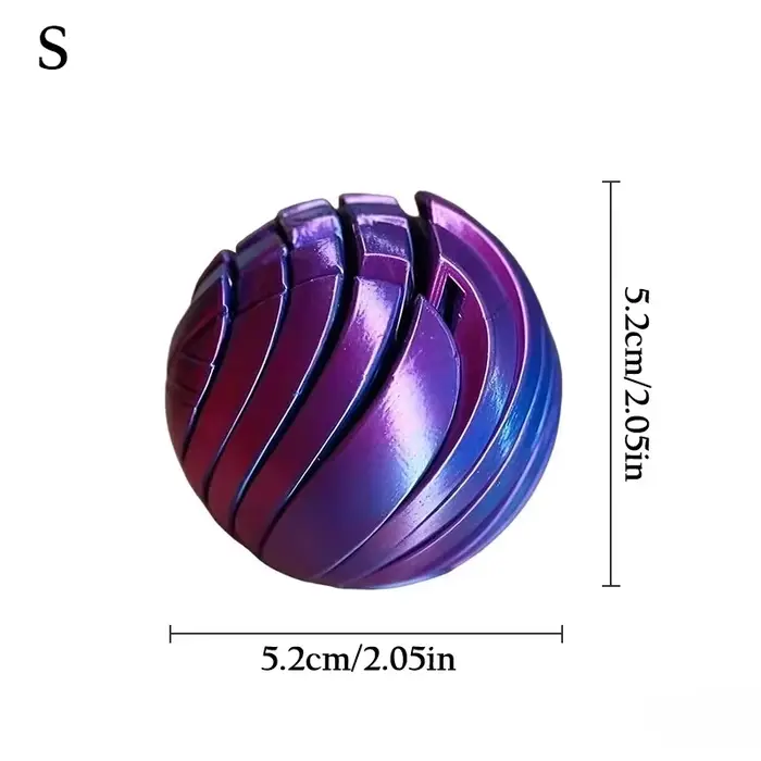 Boule à visqueux Fidget jouet 3D imprimé Twistsphere Fidget jouet équipement boule à flux liquide av