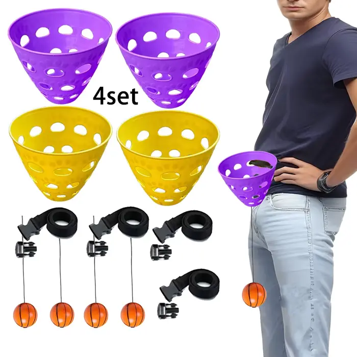 Balançoire de fête pour 4 personnes jeu de lancer de balle suspendue entraînement coordination oculaire et corporelle pour adultes occasions spéciales