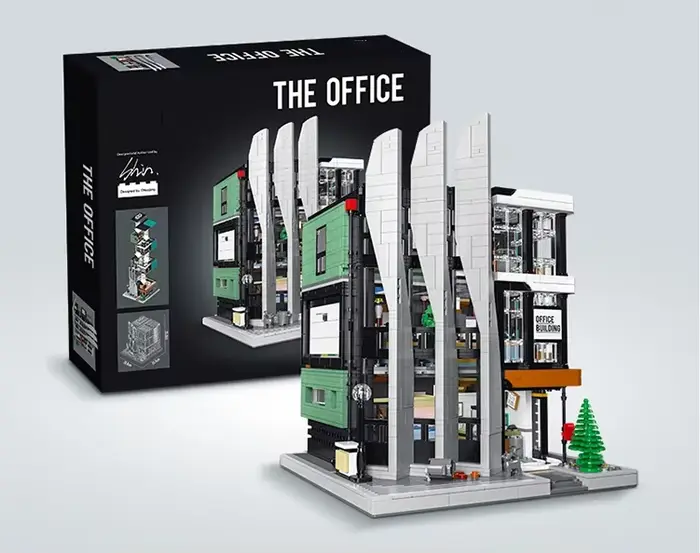 Ensemble de blocs de construction MOC pour immeuble de bureaux, 3828 pièces, modèle de maison modula