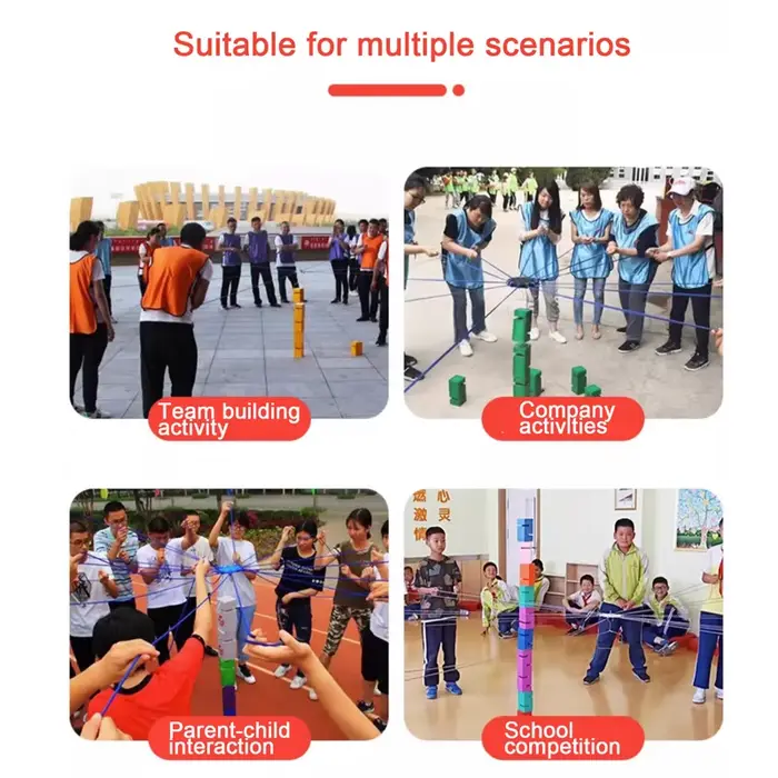 Jeu de Construction d'Équipe de Style Tour pour Adulte et Enfant