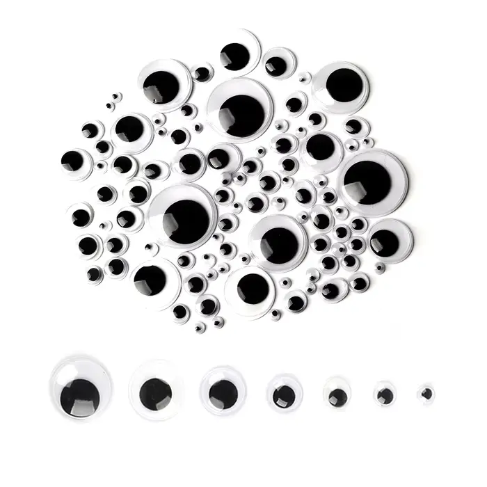 Accessoires de bricolage yeux mobiles auto-adhésifs 100 pièces 200 pièces 550 pièces pour scrapbooking poupées jouets faits à la main