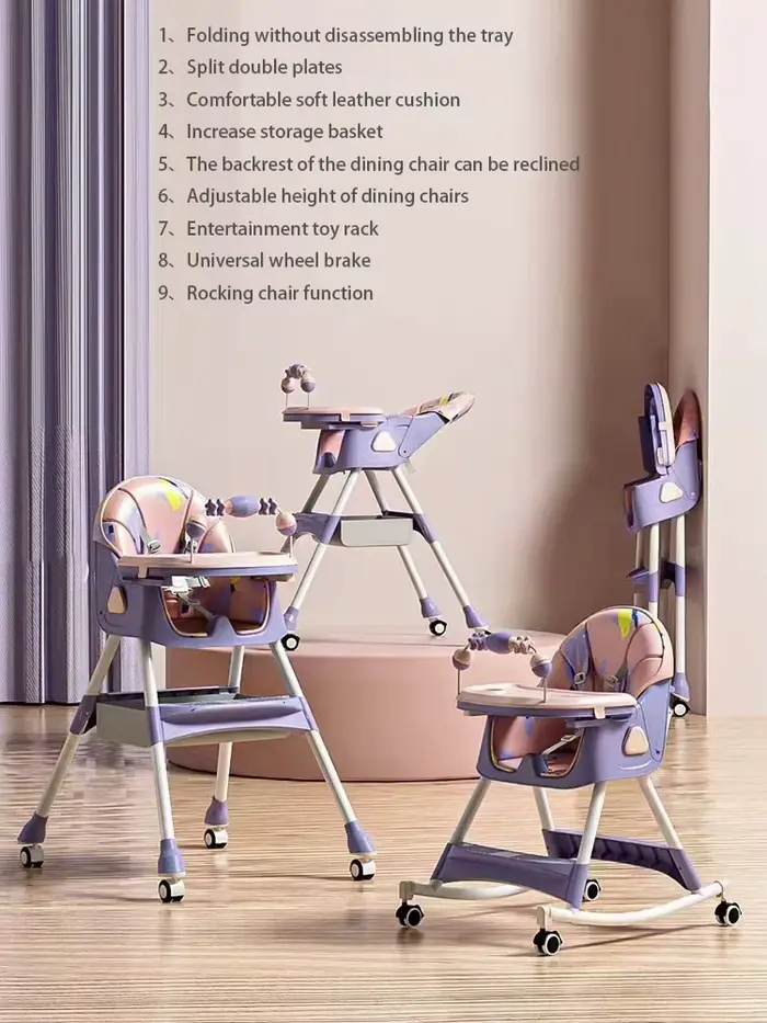 Table à manger et chaises pour bébé, table à manger et chaises multifonctions, table à manger pour e