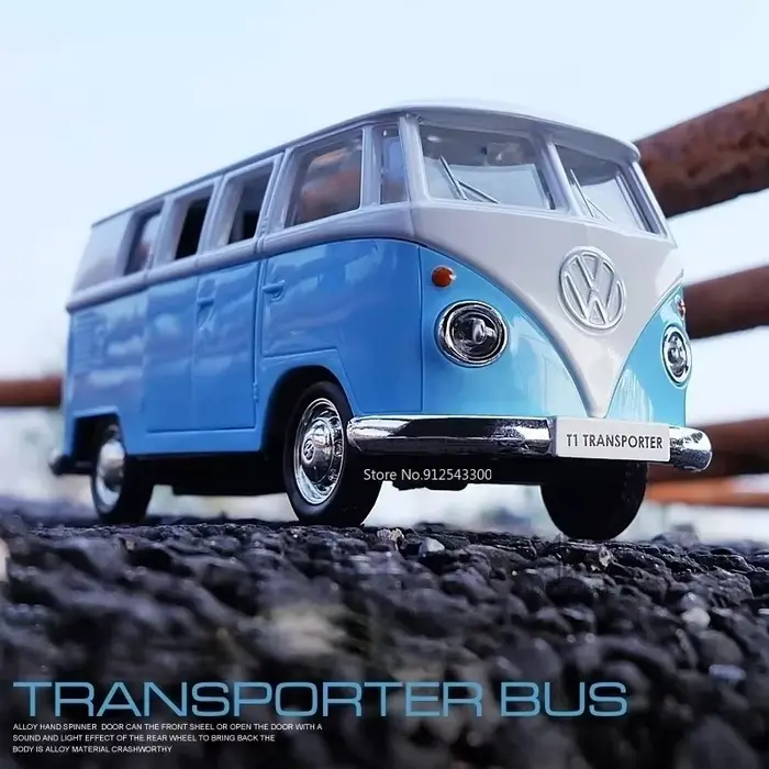 Voitures miniatures en alliage moulé sous pression pour enfants, Volkswagen, Rack VW, Bus Toys, Coll