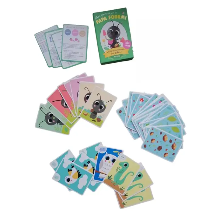 Jeu numérique en equipe Adorable Little Ants version francaise jeu de cartes jeu de societe pour fete halloween noel occaions speciales fourmis nature strategie equipe familial amical