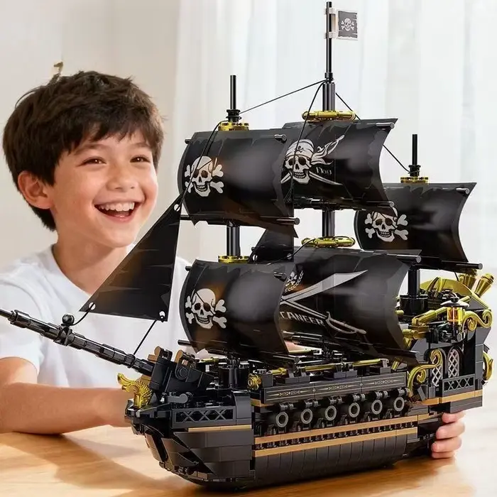 Bateau de guerre MOC Pirates des Caraïbes
