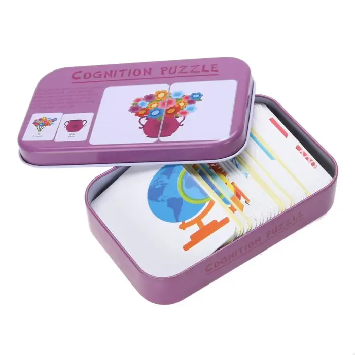 Puzzle de Cognition pour Bébés 3 à 6 Ans Dessin Animé Voitures Fruits Vie Animale Jouet Educatif Occasions Spéciales