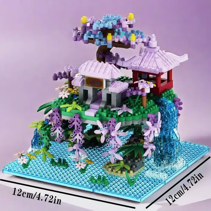 1460 pièces, jouets de blocs de construction de pavillon féerique, jouets de blocs de construction c