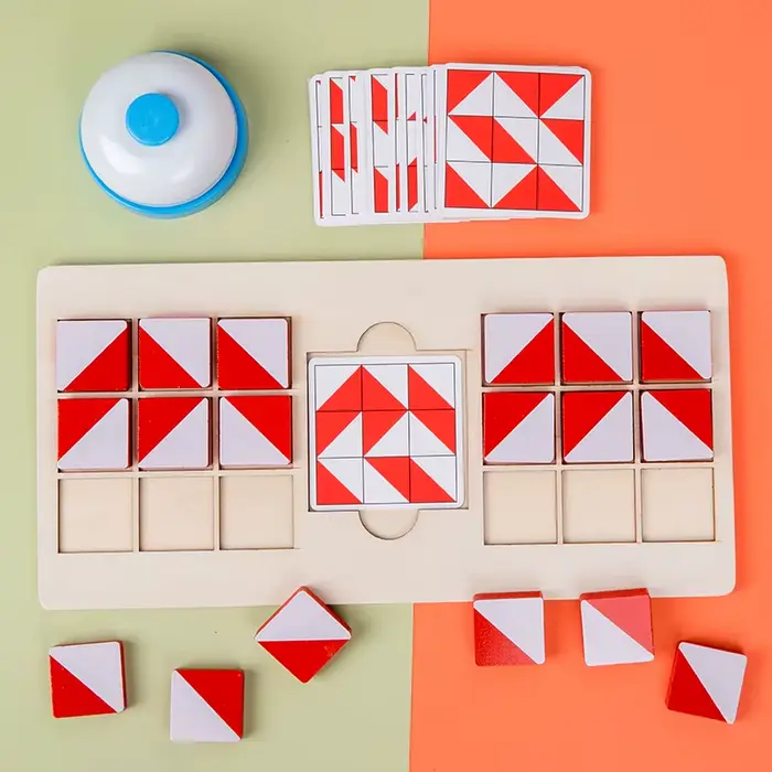 Blocs de combat en bois pour deux joueurs, entraînement à la Concentration et à la logique, jeu de s
