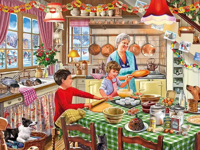 Puzzles de 500/1000/1200/2000 pièces, Scène de magasin animée, Jeux d'activités familiales pour sall