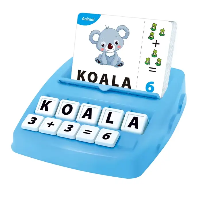 Jouets éducatifs jeux d'apprentissage pour enfants 2 en 1 lettre assortie orthographe numéro Cogniti