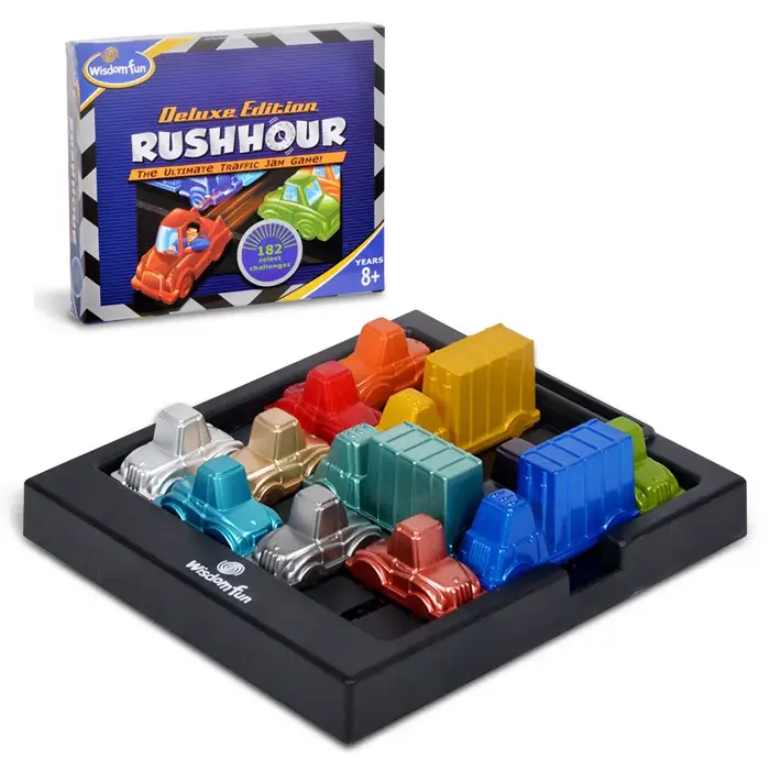 Rush Hour voiture Huarong route raisonnement logique jeu de bureau Puzzle pour enfants réflexion routière jeu de liquidation jouets intéressants