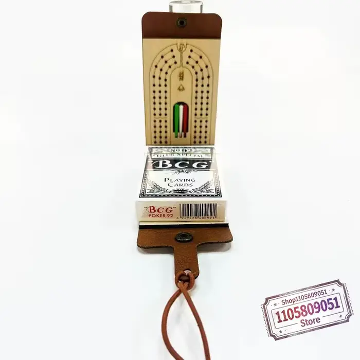Jeu de cribbage comprenant des cartes à jouer, 6 pions, jeu de table amusant pour 2 à 4 joueurs, jeu
