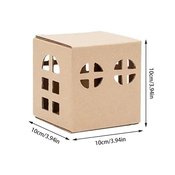 Kit de modèle de chalet en papier fait à la main pour enfants et adultes, jouet d'assemblage de bric